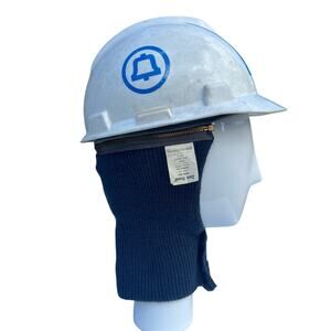 Vintage Ma Bell Telephone Lineman Hard Hat Helmet Hat Winter Rib Knit Lining